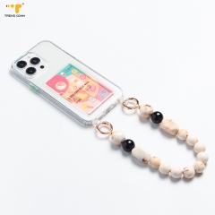 Necklace Case bracelet chain Waterproof Custom lanyard key Acrylic Candy Accessories Stone Phone Wrist Strap