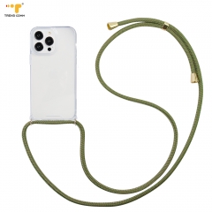 Clear crossbody lanyard chian strap For iPhone 14 13 12 Pro 11 Promax XS ShockProof Protect Phone Cases