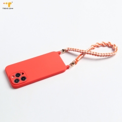 Handmade safety holder with Hot selling colorful necklace mobile Phone Lanyards cell phone case and strap