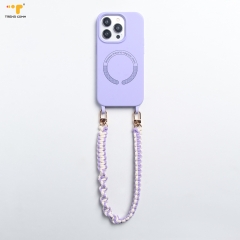 Custom logo accessories new products 2023 for iphone cases luxury design neck cell phone crossbody strap