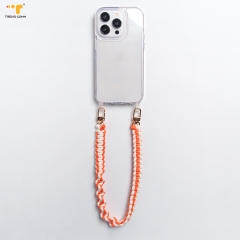 Handmade safety holder with Hot selling colorful necklace mobile Phone Lanyards cell phone case and strap