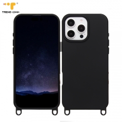 Protective Silicone Case for Crossbody Phone Case for iPhone Mobile Cover With Phone Case Hooks Custom Logo