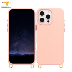 Protective Silicone Case for Crossbody Phone Case for iPhone Mobile Cover With Phone Case Hooks Custom Logo