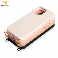 Protective Silicone Case for Crossbody Phone Case for iPhone Mobile Cover With Phone Case Hooks Custom Logo
