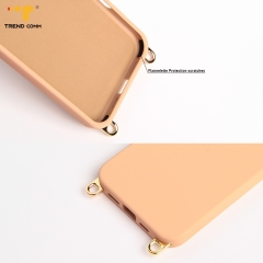 Protective Silicone Case for Crossbody Phone Case for iPhone Mobile Cover With Phone Case Hooks Custom Logo