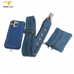 Luxury Cowboy Gloss Phone Case Stylish Stick Design with Phone Strap for iPhone 16 Pro 17 Pro Max Plus Model