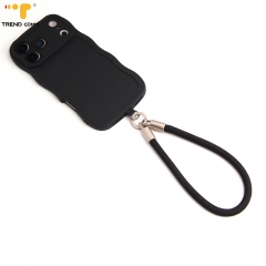 2025 Hot Selling 3 in 1 Phone Strap Durable Black Crossbody Lanyard Phone Charm New Strap for Women for iphone 17 Pro Max