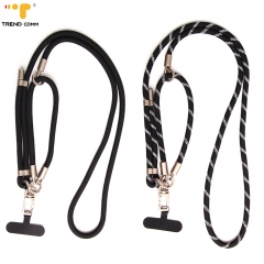 2025 Hot Selling 3 in 1 Phone Strap Durable Black Crossbody Lanyard Phone Charm New Strap for Women for iphone 17 Pro Max