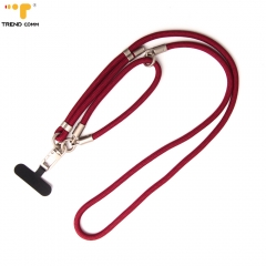 2025 Hot Selling 3 in 1 Phone Strap Durable Black Crossbody Lanyard Phone Charm New Strap for Women for iphone 17 Pro Max