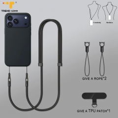 Multi-Use Adjustable Strap Secure Carry Solution for Phone Converts From Neck Lanyard to Anti-Loss Wrist Rope for iPhone 17 Pro