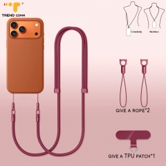Multi-Use Adjustable Strap Secure Carry Solution for Phone Converts From Neck Lanyard to Anti-Loss Wrist Rope for iPhone 17 Pro
