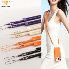 Multi-Use Adjustable Strap Secure Carry Solution for Phone Converts From Neck Lanyard to Anti-Loss Wrist Rope for iPhone 17 Pro