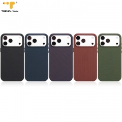 New Trending Technological PC Material Mobile Phone Cover with Magnetic Function Strip Stand Crossbody Lanyard for iPhone 17 Pro