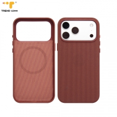 New Trending Technological PC Material Mobile Phone Cover with Magnetic Function Strip Stand Crossbody Lanyard for iPhone 17 Pro