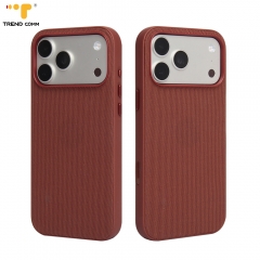 New Trending Technological PC Material Mobile Phone Cover with Magnetic Function Strip Stand Crossbody Lanyard for iPhone 17 Pro