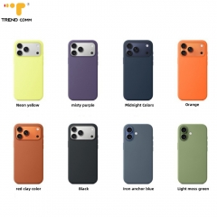2026 High Appearance Soft Touch Premium Silicone Phone Cover Ultra-Smooth Feeling & New Stylish Protection for iPhone 17 Pro