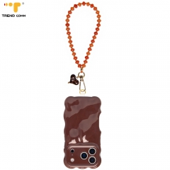 Premium Trend Comm Corporate Gift Custom Logo Acrylic Bead Wristband 32cm Detachable Design for iPhone 12 13 14 15 16 17