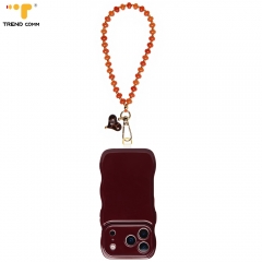 Premium Trend Comm Corporate Gift Custom Logo Acrylic Bead Wristband 32cm Detachable Design for iPhone 12 13 14 15 16 17