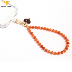Premium Trend Comm Corporate Gift Custom Logo Acrylic Bead Wristband 32cm Detachable Design for iPhone 12 13 14 15 16 17
