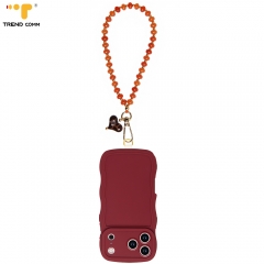 Premium Trend Comm Corporate Gift Custom Logo Acrylic Bead Wristband 32cm Detachable Design for iPhone 12 13 14 15 16 17