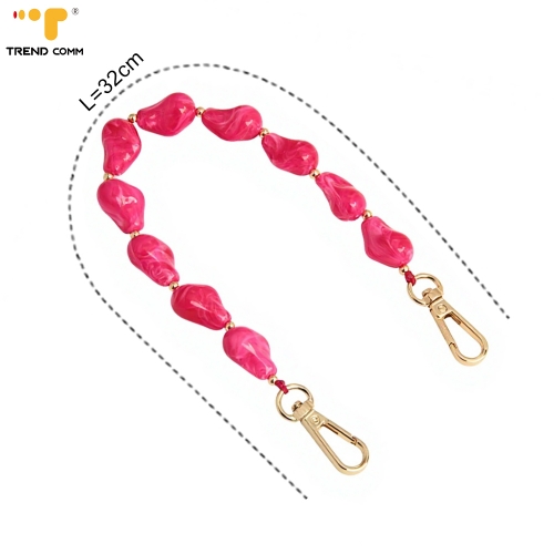 2026 Fashion Wristband Phone Chain Jade Acrylic Handmade Beaded Mobile Phone Chain & Pendant Bag Lanyard for iPhone 15 16 17