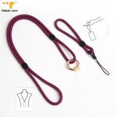 Adjustable Polyester Phone Strap Converts Neck Lanyard to Anti-Loss Wristband Secure Carry Solution for iPhone 13 14 15 16 17