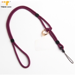 Adjustable Polyester Phone Strap Converts Neck Lanyard to Anti-Loss Wristband Secure Carry Solution for iPhone 13 14 15 16 17