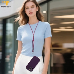 Adjustable Polyester Phone Strap Converts Neck Lanyard to Anti-Loss Wristband Secure Carry Solution for iPhone 13 14 15 16 17