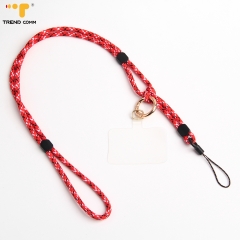 Adjustable Polyester Phone Strap Converts Neck Lanyard to Anti-Loss Wristband Secure Carry Solution for iPhone 13 14 15 16 17