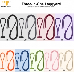 Rotating Threaded Connection Buckle Phone Strap Secure Carry Converts From Neck Lanyard to Anti-Loss Wrist Rope for iPhone 17