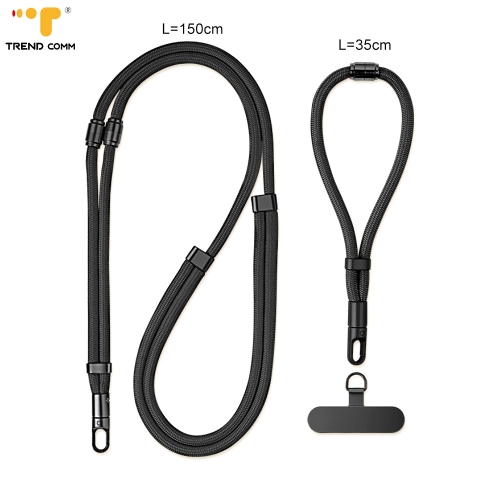 Rotating Threaded Connection Buckle Phone Strap Secure Carry Converts From Neck Lanyard to Anti-Loss Wrist Rope for iPhone 17