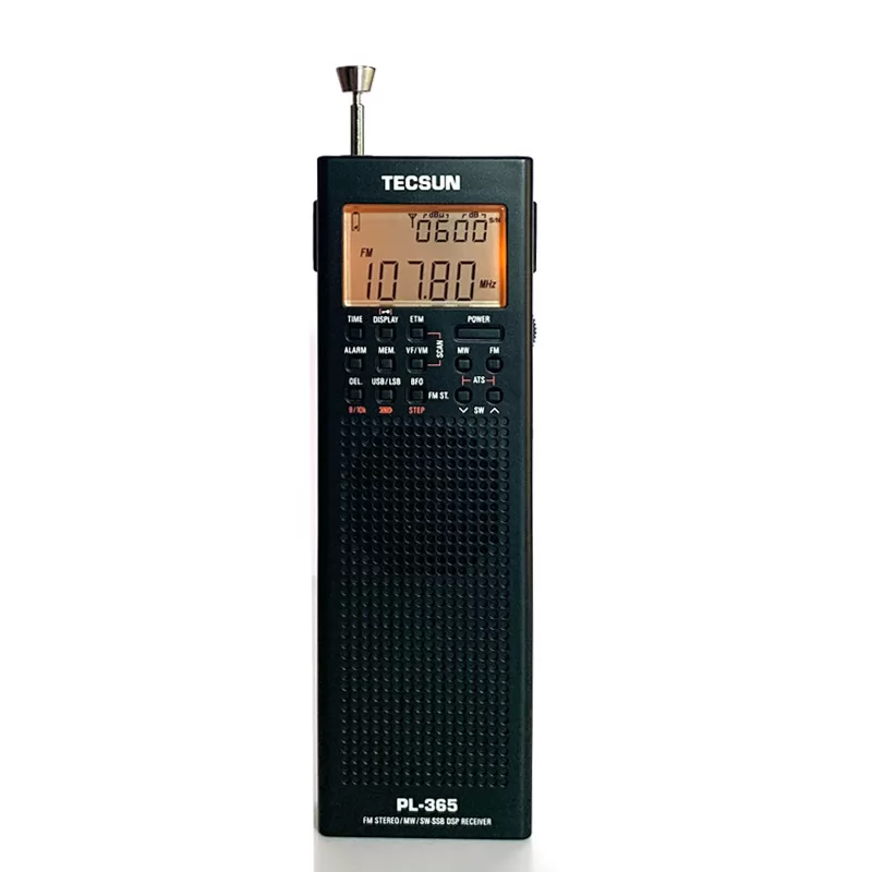 Tecsun PL-365 Ricevitore portatile a banda laterale singola Demodulazione digitale a banda intera per anziani Radio DSP FM SSB a lunghezza d&#39;onda