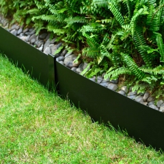 Plastic Landscape Edging 100mm x 3mm x 30m Grass Border and Root Barrier polyethylene Garden Border Edging Rigid Easy cut to Length