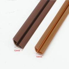 Co-extruded rigid PVC Casing with elastomeric fins Smoke Batwing seal 12*12mm-2.1M length Self-Adhesive Batwing Smoke Seal