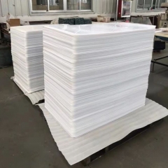 塑料滑托板  聚乙烯 pe塑料 塑胶滑托盘 四面切角推拉滑托板  白色塑料滑托板 加厚PE片材推拉器板 物流运输滑托盘塑料片材卷材