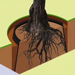 Roof Garden Root Barrier Flexible Lining Products Underground Root Control Barrier Tree Root Control Barrier Versatile Tree Circle Weed Barrier DeepRoot Water Barrier