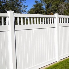 High Quality 4x8 PVC privacy fence panel PVC Semi-Privacy Fence Screen PVC Fence for Garden and House