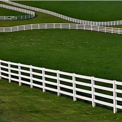 White Pvc Vinyl 4 Rail Horse Rail Fence Panel Heavy Duty Vinyl Horse Fence, White Horse Fence, 3 Rail Vinyl Farm Fence, Pasture Fence, Split Rail Fence.