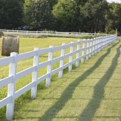 White Pvc Vinyl 4 Rail Horse Rail Fence Panel Heavy Duty Vinyl Horse Fence, White Horse Fence, 3 Rail Vinyl Farm Fence, Pasture Fence, Split Rail Fence.