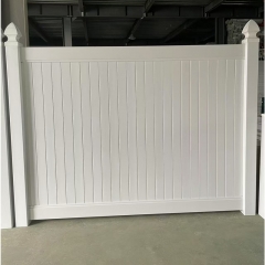Vinyl Full Privacy Fence Outdoor Privacy Fence Screen PVC Decorative Garden Fence Vinyl Fence Panels