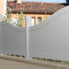 Vinyl Full Privacy Fence Outdoor Privacy Fence Screen PVC Decorative Garden Fence Vinyl Fence Panels
