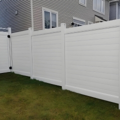 Vinyl Full Privacy Fence Outdoor Privacy Fence Screen PVC Decorative Garden Fence Vinyl Fence Panels
