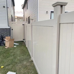 Vinyl Full Privacy Fence Outdoor Privacy Fence Screen PVC Decorative Garden Fence Vinyl Fence Panels