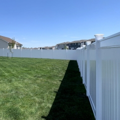 PVC Vinyl Privacy Fence with Picket Top Vinyl PVC Privacy Fence outdoor Fence Security Fence White Fence Panels Closed Picket Privacy Fence Garden