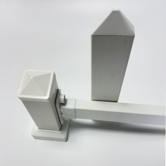 White Straight Picket Fence Vinyl Garden Fence High-Quality Factory Directly Price White Picket Fence Panels for Garden