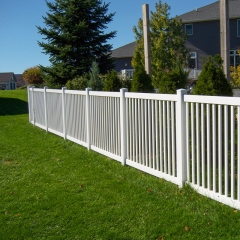 Closed Picket Vinyl Fence Panel Perfect Durable Temporary Outdoor Fence for Backyard, Patio or Garden