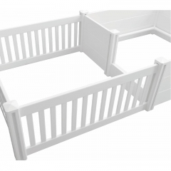 Vinyl PVC Plastic Dog Whelping Box Whelping box with anti-crush rail and door Fence