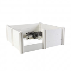 Vinyl PVC Plastic Dog Whelping Box Whelping box with anti-crush rail and door Fence