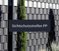 PP Privacy Screen Strips for Double Rod Panels (Fence Privacy Screen) 1.1 mm Thickness - 10 Strips Each 2.55 m Length x 19 cm Height - Weatherproof, Maintenance-Free, Dimensionally Stable