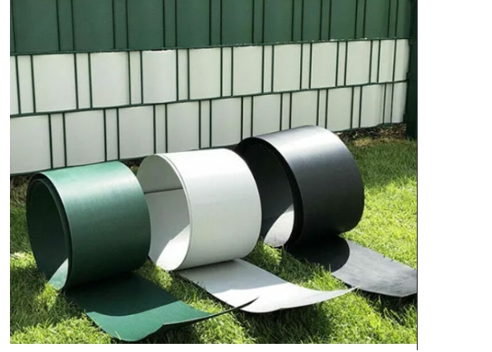 PP Privacy Screen Strips for Double Rod Panels (Fence Privacy Screen) 1.1 mm Thickness - 10 Strips Each 2.55 m Length x 19 cm Height - Weatherproof, Maintenance-Free, Dimensionally Stable